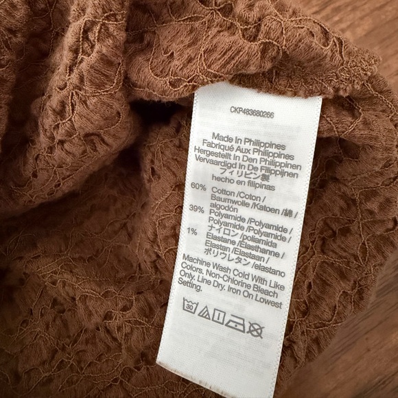 Popcorn Knit Twist Front Sleeveless Crop Top Size Small - Picture 6 of 8